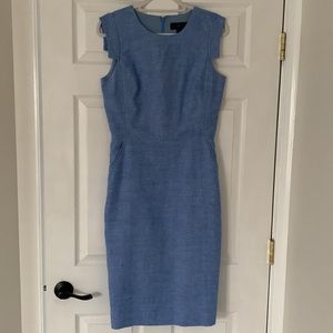 J Crew linen midi dress